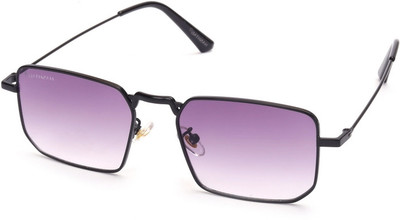 Hashtag eyewear Rectangular Sunglasses(For Men & Women, Purple)