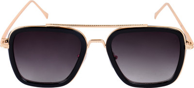 TheWhoop Aviator Sunglasses(For Men & Women, Black)