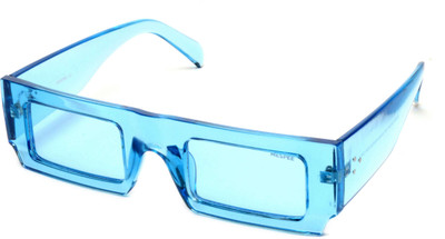 MESPEE Rectangular Sunglasses(For Men & Women, Blue)