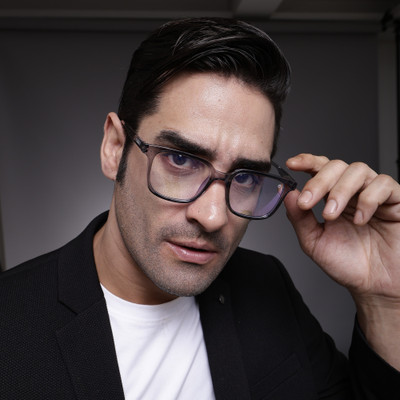 Hashtag eyewear Rectangular Sunglasses(For Men & Women, Clear)