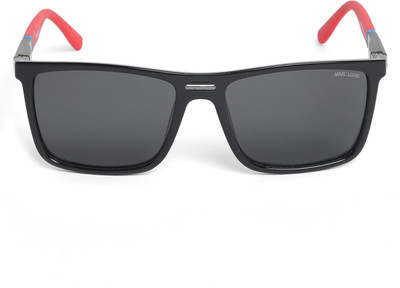 MARC LOUIS Retro Square Sunglasses(For Men & Women, Grey)