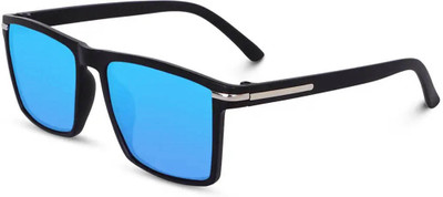 ELLIGATOR Rectangular Sunglasses(For Men & Women, Blue)