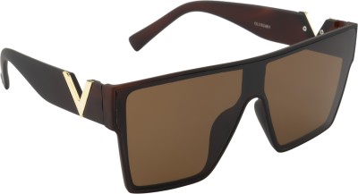 Roadster Wayfarer Sunglasses(For Men & Women, Brown)