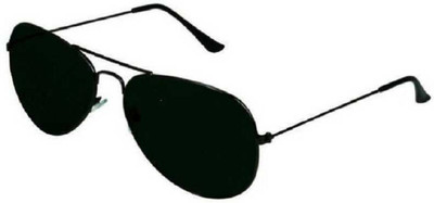 Flipstar Aviator Sunglasses(For Men & Women, Black)