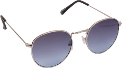 DUKE Round Sunglasses(For Men & Women, Blue)