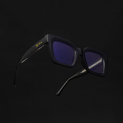 Ted Smith Retro Square Sunglasses(For Men & Women, Clear)