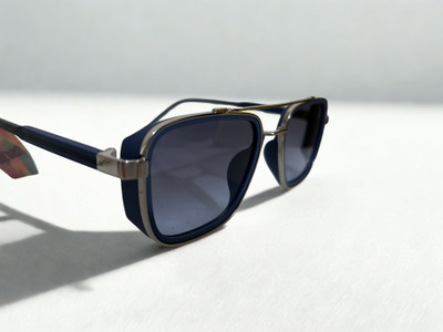 ANJANEY ENTERPRISES Retro Square, Spectacle , Sports, Clubmaster, Shield Sunglasses(For Men & Women, Blue)