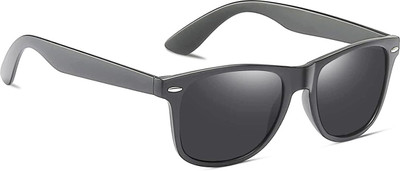 Redleaf Rectangular Sunglasses(For Men, Black)