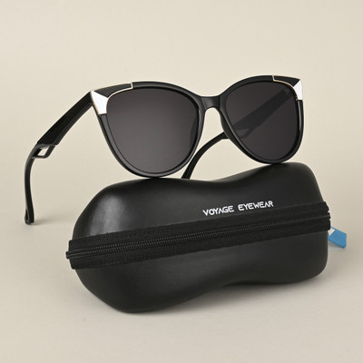 VOYAGE Cat-eye Sunglasses(For Women, Black)