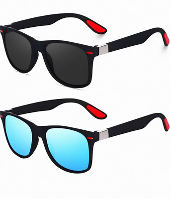 spectaswag Sports, Wayfarer Sunglasses(For Men & Women, Blue, Black)