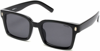 MESPEE Rectangular Sunglasses(For Men & Women, Black)