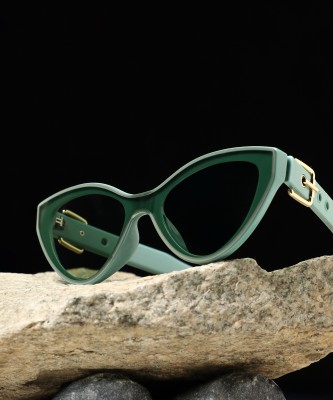 Haute Sauce Cat-eye Sunglasses(For Women, Green)