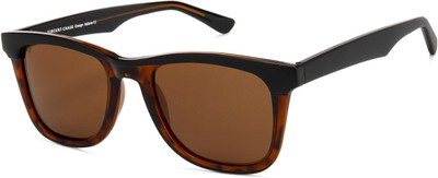 VINCENT CHASE by Lenskart Wayfarer Sunglasses(For Men & Women, Brown)