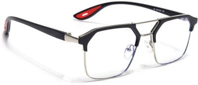 KOPEK Retro Square Sunglasses(For Men & Women, Clear)