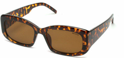 MESPEE Rectangular Sunglasses(For Men & Women, Brown)