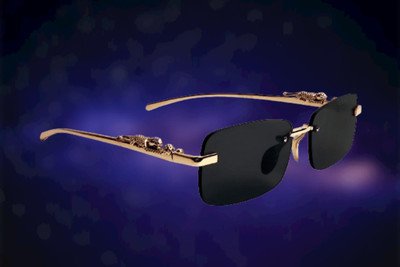 Zadinga Retro Square Sunglasses(For Boys & Girls, Black)