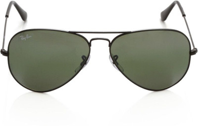 Ray-Ban Aviator Sunglasses(For Men, Green)