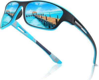 Being Better Wrap-around, Sports Sunglasses(For Men & Women, Blue)