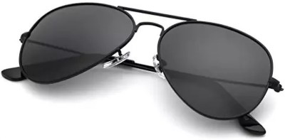 GANSTA Aviator Sunglasses(For Men, Black)