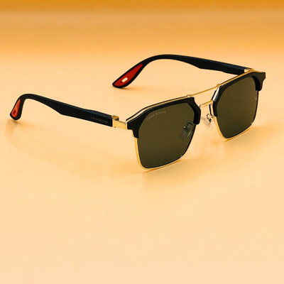 LOUIS KOUROS Wayfarer, Retro Square Sunglasses(For Men & Women, Green)