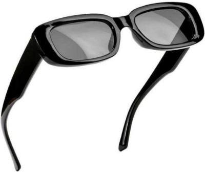 SUNBEE Rectangular Sunglasses(For Men & Women, Black)