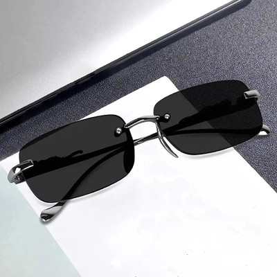 V Unique Rectangular Sunglasses(For Men & Women, Black)