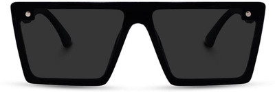 DKERAOD Wrap-around Sunglasses(For Men & Women, Black)