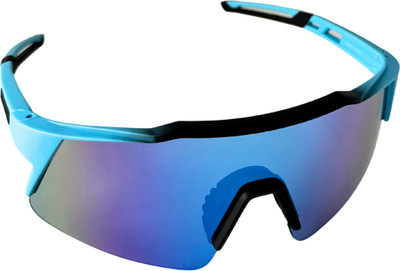 Matteo Bianchi Wrap-around Sunglasses(For Men & Women, Purple)