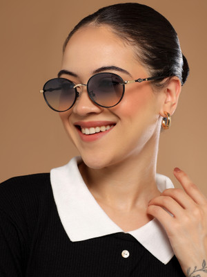 VOYAGE Round Sunglasses(For Men & Women, Blue)