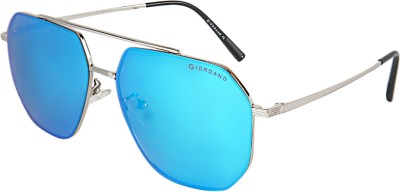 GIORDANO Retro Square Sunglasses(For Men, Blue)