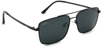 HEXXA Rectangular Sunglasses(For Men, Black)