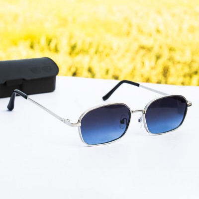 jiebo Rectangular Sunglasses(For Men, Blue)