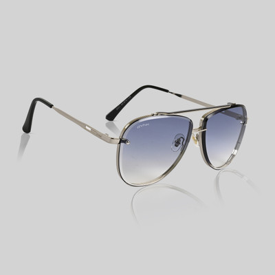 Gynk Aviator Sunglasses(For Men & Women, Blue)