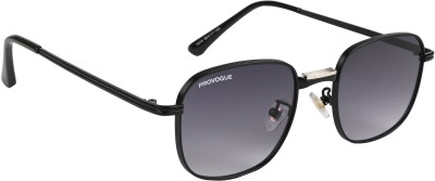 PROVOGUE Retro Square Sunglasses(For Men & Women, Grey, Violet)