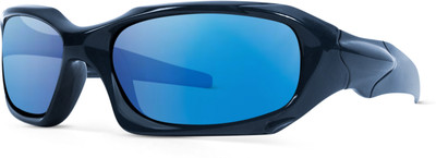 Woggles Rectangular Sunglasses(For Men & Women, Blue)