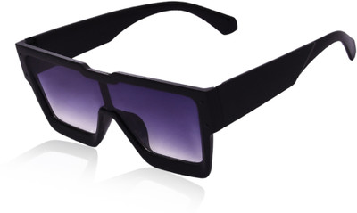 Soku Shopee Rectangular Sunglasses(For Boys & Girls, Black)