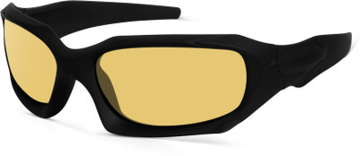 Woggles Rectangular Sunglasses(For Men & Women, Yellow)