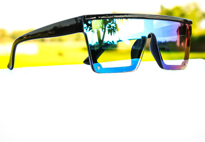 jiebo Rectangular Sunglasses(For Men, Blue)