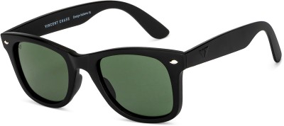 VINCENT CHASE by Lenskart Wayfarer Sunglasses(For Men & Women, Green)