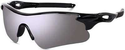 JEERATI Sports Sunglasses(For Men & Women, Black)