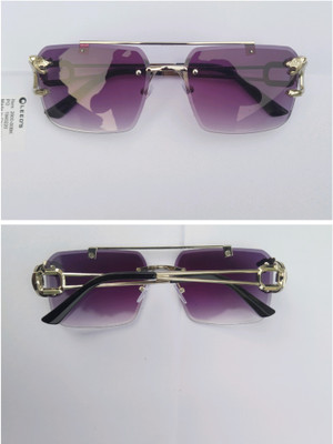 ATOUCH Rectangular Sunglasses(For Men & Women, Grey)