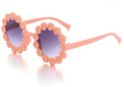 DC DECORIO Round Sunglasses(For Boys & Girls, Orange)