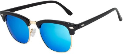 VC SUNGLASSES Clubmaster Sunglasses(For Boys & Girls, Blue)