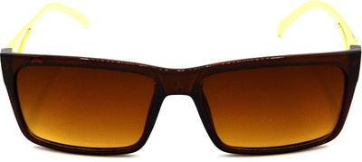 Redleaf Rectangular Sunglasses(For Men & Women, Brown)