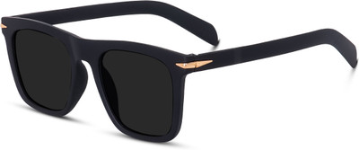 Legend Eyewear Wayfarer, Retro Square Sunglasses(For Men & Women, Black)