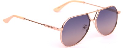 fizan Aviator Sunglasses(For Men & Women, Blue)