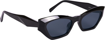 Dressberry Cat-eye Sunglasses(For Men & Women, Black)