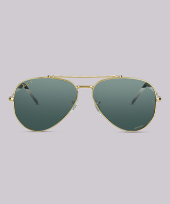 Ray-Ban Aviator Sunglasses(For Men & Women, Blue)