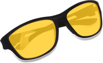 Poshh eyewear Sports, Wrap-around Sunglasses(For Men & Women, Yellow)