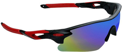 PETER JONES Wrap-around Sunglasses(For Men, Red)